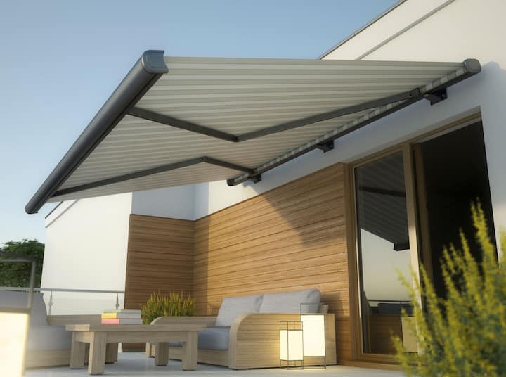 Custom retractable awnings installation in Topeka